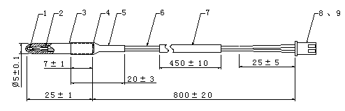 热泵专用热敏电阻温度传感器