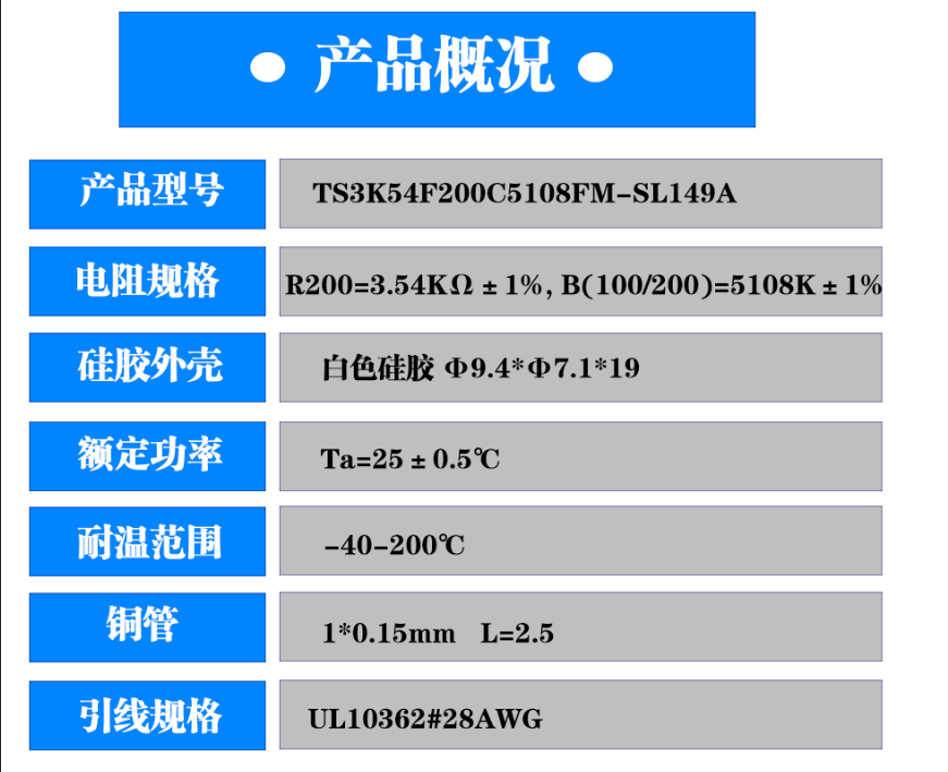 高精度NTC温度传感器用于咖啡机